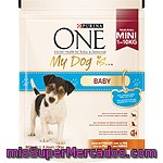 Purina One My Dog Is Baby Alimento Especial Para Cachorros De Raza Pequeña Para Un Desarrollo De Huesos Saludable Bolsa 800 G