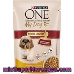 Purina One My Dog Is Food Lover Alimento Húmedo Para Perros De Raza Mini Pavo Con Verduras En Salsa Bolsa 100 G