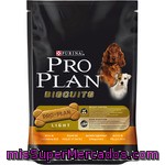 Purina Pro Plan Biscuits Light Para Perro Adulto Galletas Ricas En Pollo Y Arroz Bolsa 400 G