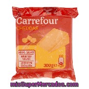 Queso Cheddar Carrefour Proción De 300 G.