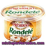 Queso Con Nueces President Rondelé, Tarrina 100 G