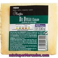 Queso Curado De Oveja Eroski Maestro, Cuña 330 G