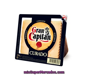 Queso Curado Gran Capitan, Cuña 250 G