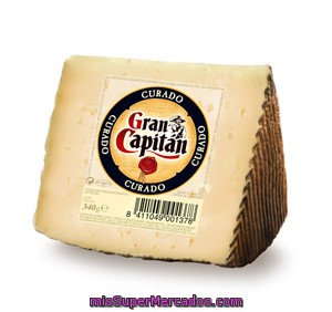 Queso Curado Gran Capitán, Cuña 340 G