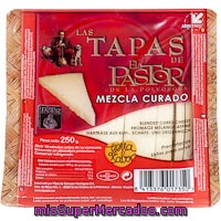 Queso Curado Mezcla En Tapas El Pastor, Cuña 250 G