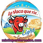 Queso Emmental Light La Vaca Que Rie, 8 Porciones, Caja 134 G
