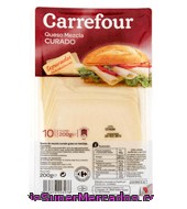 Queso En Lonchas Curado Carrefour 200 G.