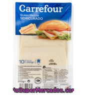 Queso En Lonchas Semi Carrefour 200 G.