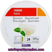 Queso Fundido Eroski Basic, 24 Porciones, Caja 275 G