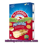 Queso Fundido Semigraso Para Untar Y Galletas Saladas Ritz (tamaño Mini) El Caserio 184 Gramos