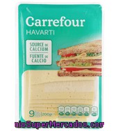 Queso Havarti En Lonchas Carrefour 200 G.