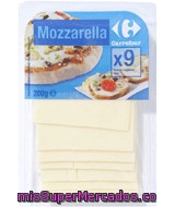 Queso Mozarella En Lonchas Carrefour 200 G.