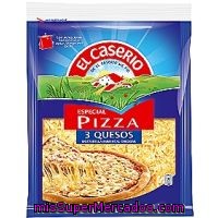 Queso Rallado 3 Quesos El Caserío, Bolsa 140 G