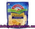 Queso Rallado 4 Tipos (emmenal, Cheddar, Gouda Y Curado) El Caserio 140 Gramos