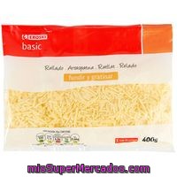 Queso Rallado Para Fundir-gratinar Eroski Basic, Bolsa 400 G