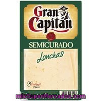 Queso Semicurado En Lonchas Gran Capitán 160 G.