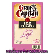 Queso Semicurado Light En Lonchas Gran Capitán 160 G.