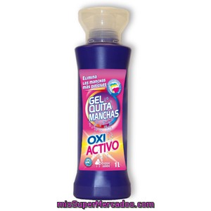 Quitamanchas gel oxigeno activo (botella azul), bosque verde, botella 1 l,  precio actualizado en todos los supers