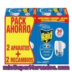 Raid Insecticida Eléctrico Volador 2aparatos + 2recambios