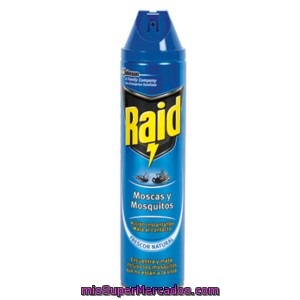 Raid Insecticida Moscas Y Mosquitos Aerosol 600ml