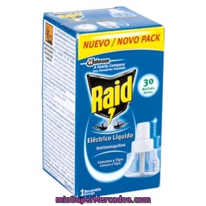 Raid Insecticida Mosquitos Eléctrico Recambio 1 Ud