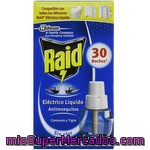 Raid Insecticida Volador Eléctrico Líquido Antimosquitos Comunes Y Tigre 30 Noches 1 Recambio Acción Rápida Y Constante