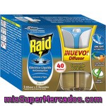 Raid Insecticida Volador Eléctrico Líquido Antimosquitos Comunes Y Tigre 40 Noches Aparato + Recambio Control De Duración