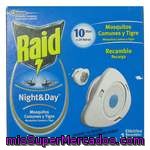 Raid Night & Day Insecticida Antimosquitos Recambio Eléctrico