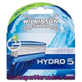 Recambio Cargador Afeitar Hydro 5 Hojas, Wilkinson, Paquete 3 U