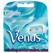 Recambio Cargador Depilacion Mujer Venus, Gillette, Paquete 4 U