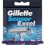 Recambio De Cuchillas De Doble Hoja Para Maquinilla De Afeitar Tipo Sensor Gillette 10 Unidades