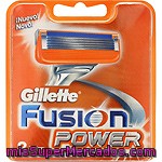Recambio Fusion Power Gillette 8 Ud.