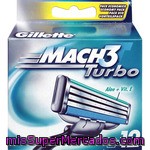 Recambio Mach3 Turbo Gillette 12 Ud.