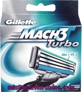 Recambio Mach3 Turbo Gillette 6 Ud.