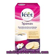 Recambios De Cera Sin Bandas Spawax -fragancia De Orquídea Y Vainilla- Veet 6 Ud.