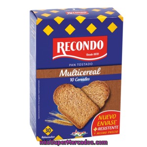 Recondo Pan Tostado Multicereales Paquete 270 Gr