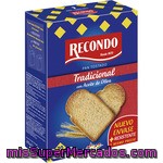 Recondo Pan Tostado Tradicional Con Aceite De Oliva 30 Rebanadas Paquete 270 G