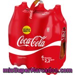 Refresco Cola Coca Cola, Pack 6x2 Litros