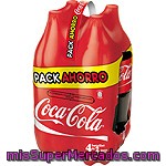 Refresco De Cola Coca Cola Pack 4 Botellas De 2 Litros