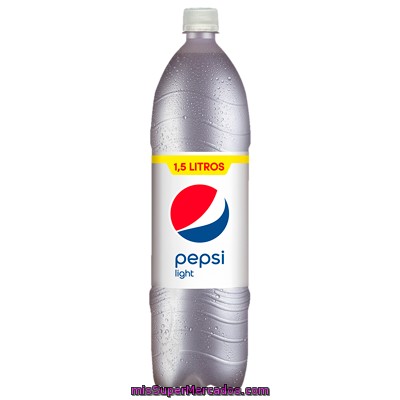 Refresco De Cola Light Pepsi, Botella 1,5 Litros
