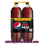 Refresco De Cola Max Zero Azúcar Pepsi Pack 2x2,25 L.