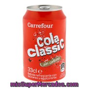 Refresco De Cola Sin Cafeina Carrefour 33 Cl.