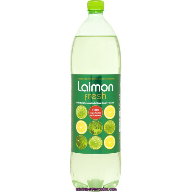 Refresco De Lima Limón-menta Laimon Fresh, Botella 1,5 Litros