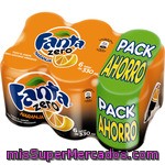 Refresco De Naranja Fanta Zero, Pack 6x33 Cl