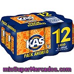 Refresco De Naranja Kas Pack De 12 Botellas De 33 Centilitros