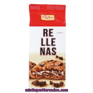 Reglero Galletas Cookies Rellanas De Chocolate Bolsa 200 Gr