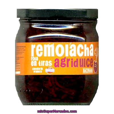 Remolacha Agridulce Tiras Conserva, Hacendado, Tarro 425 G Escurrido 250 G