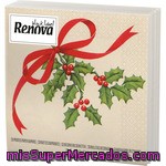 Renova Black Label Servilletas Decorado Navidad 33x33 Cm Paquete 20 Unidades