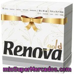 Renova Gold Servilleta Decorada 2 Capas 40x40 Cm Paquete 75 Unidades