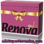 Renova Gold Servilletas Burdeos 2 Capas 39x39 Cm Paquete 40 Unidades